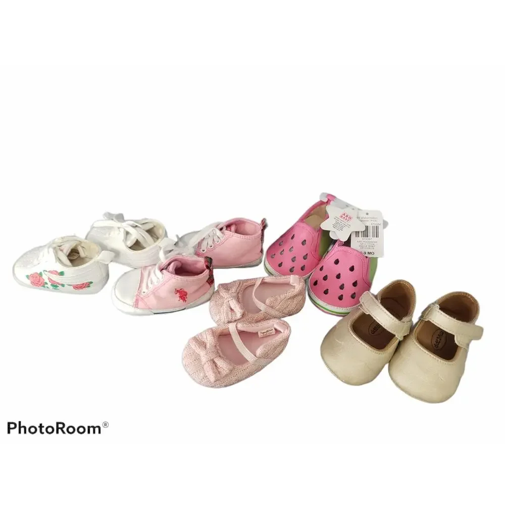 Baby Girl Slip On • Fila • Polo - Size 0 - 12 Month Variety of 5 Dress Shoes